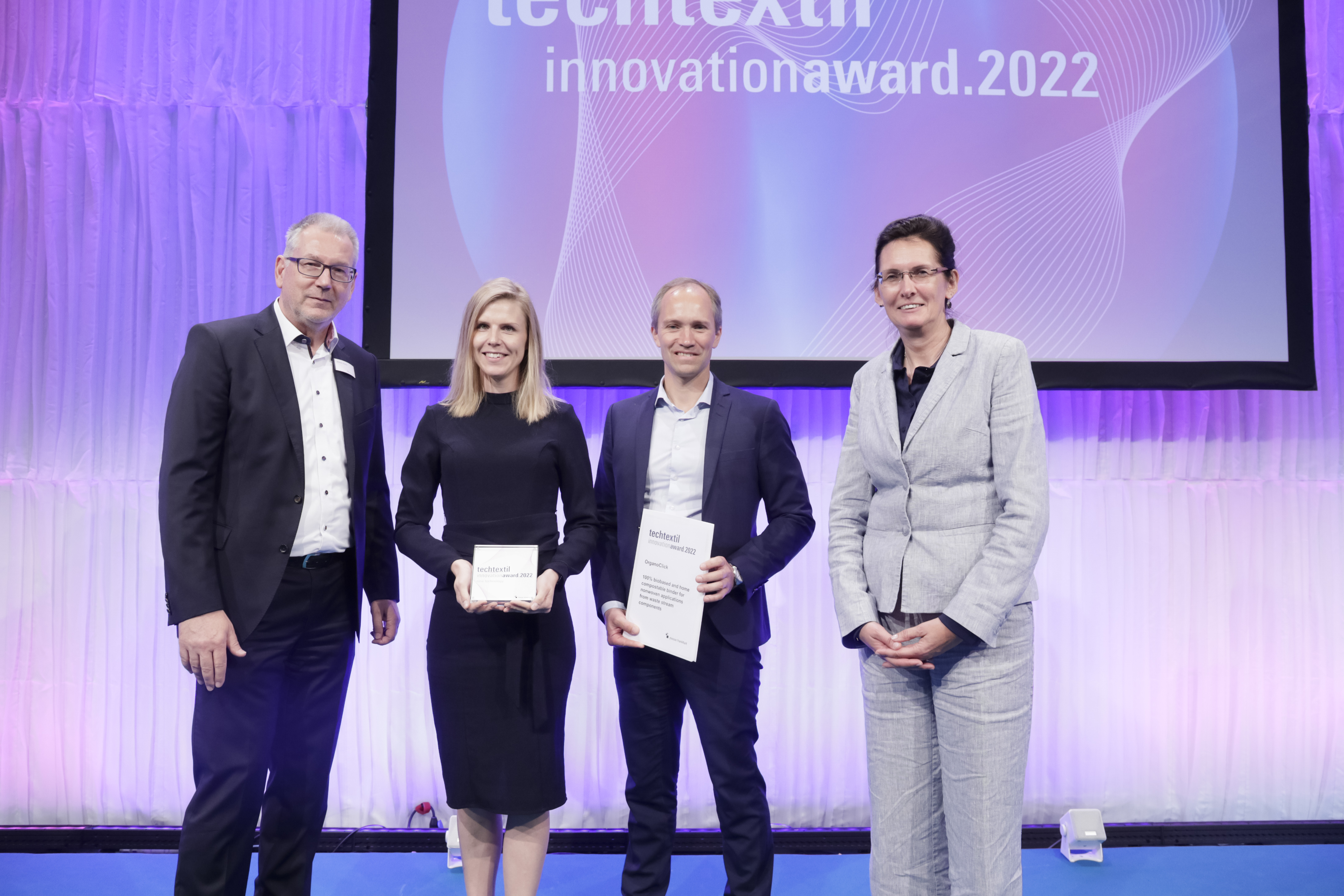Techtextil + Texprocess Innovation Award 2022 / OrganoClick