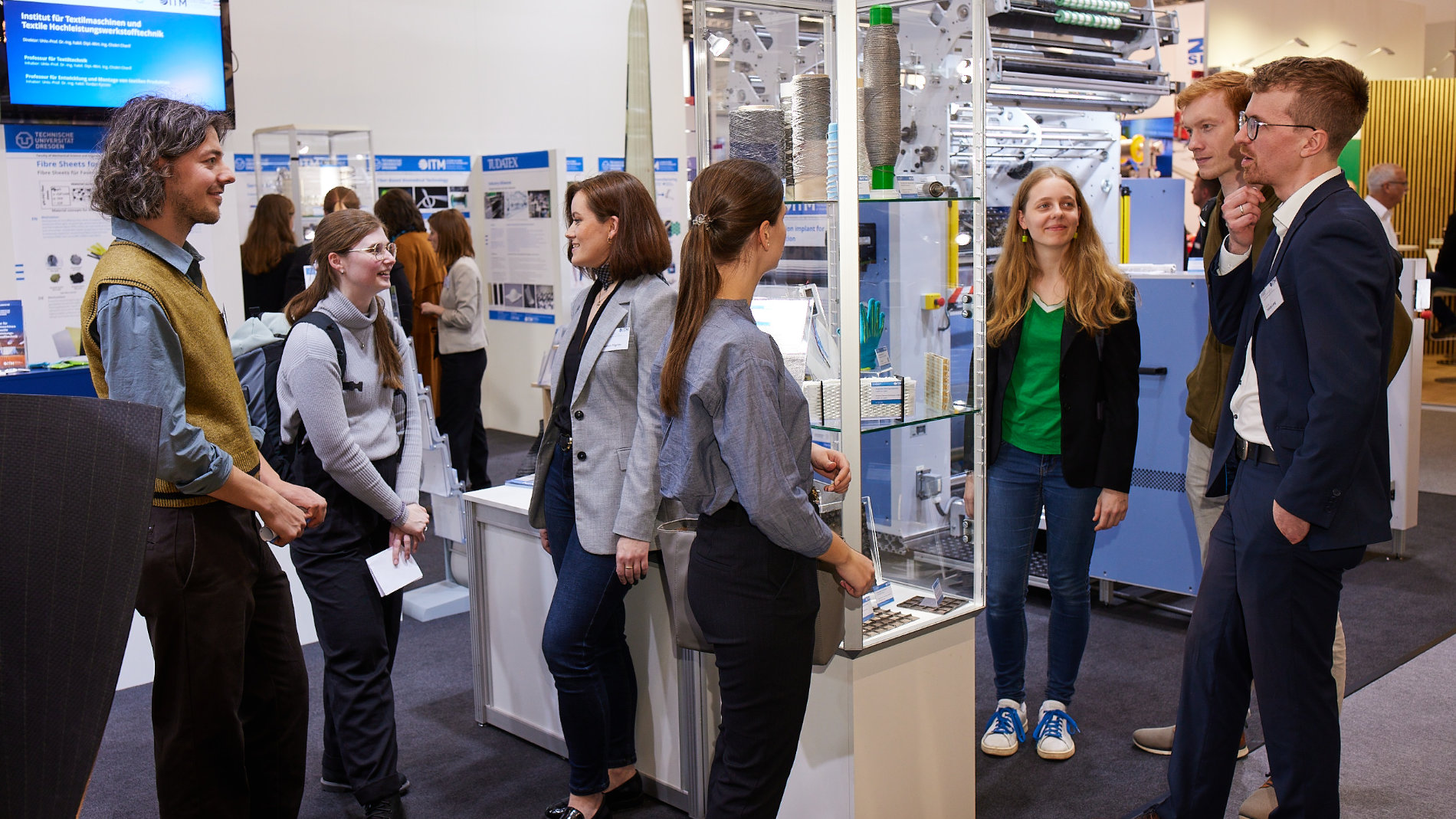 Start-ups Besucher auf der Techtextil