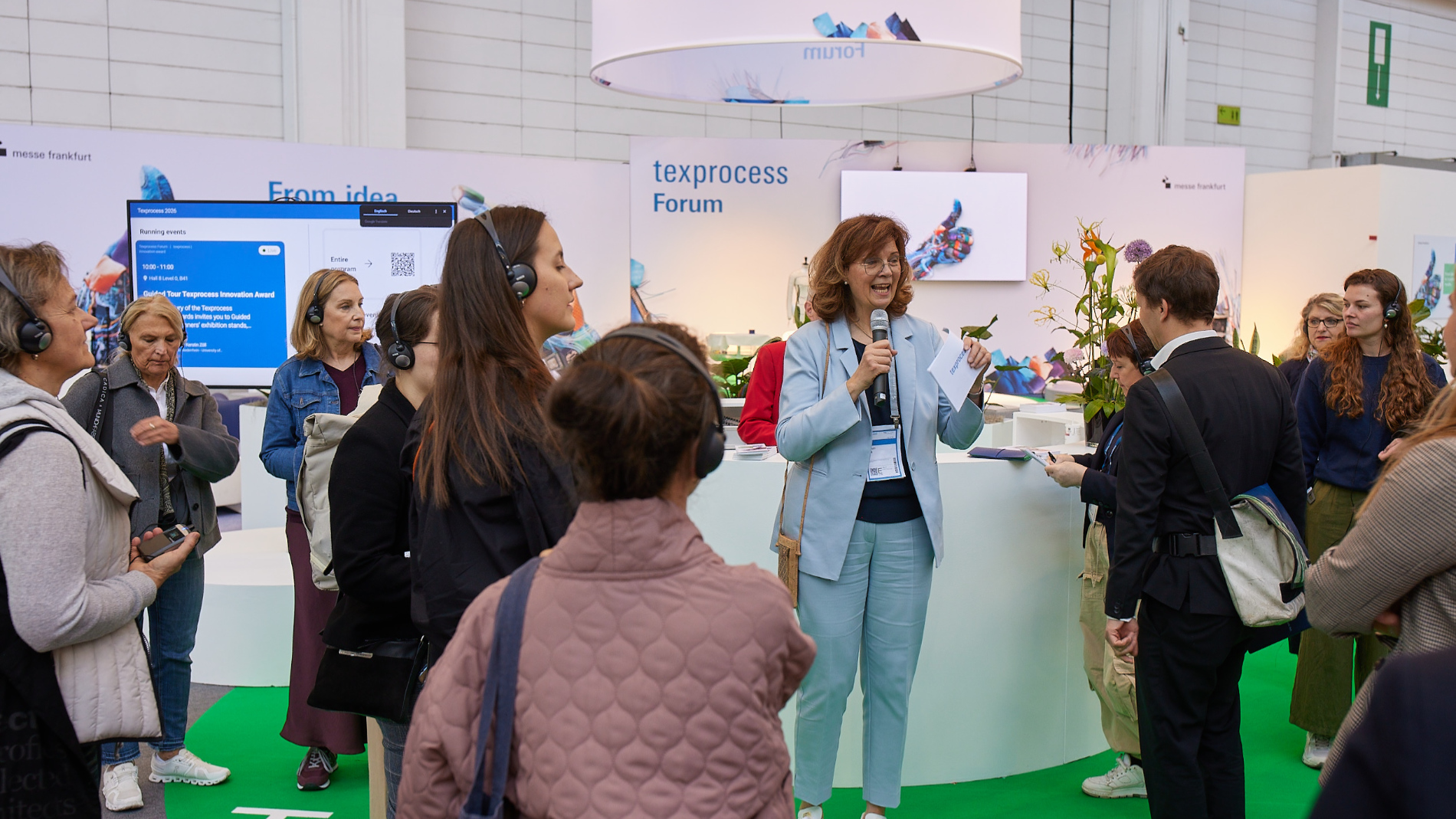 Guided tour at Texprocess