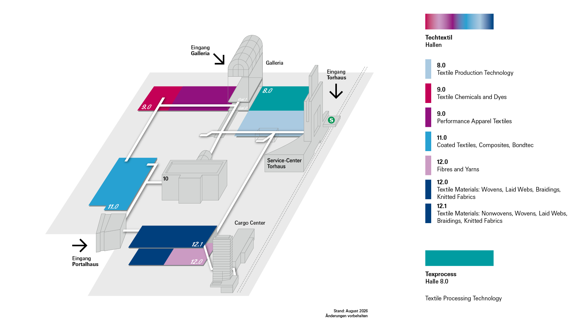 Texprocess geländeplan 2028